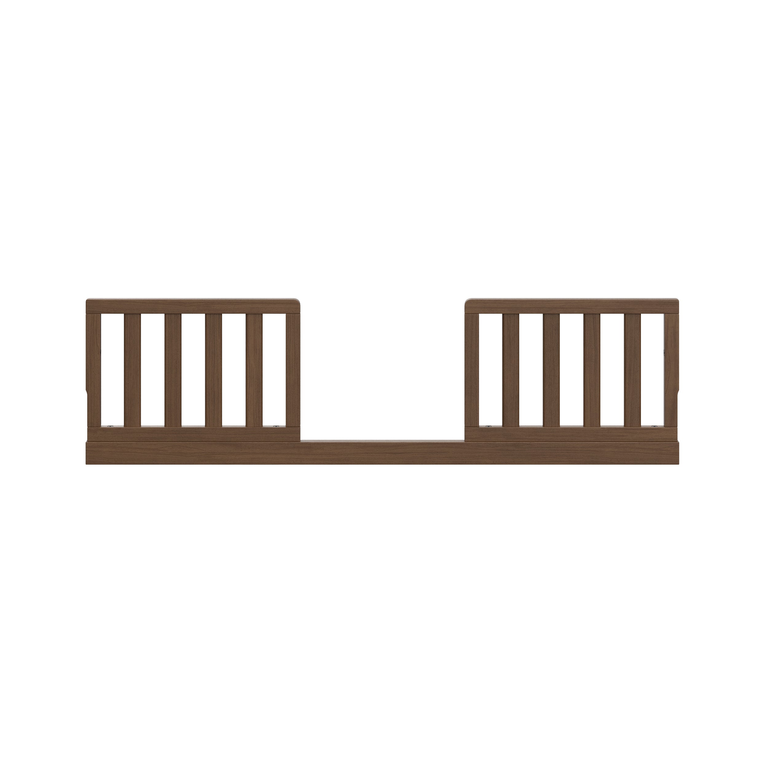 Graco hazelnut toddler safety guardrail kit slats front view