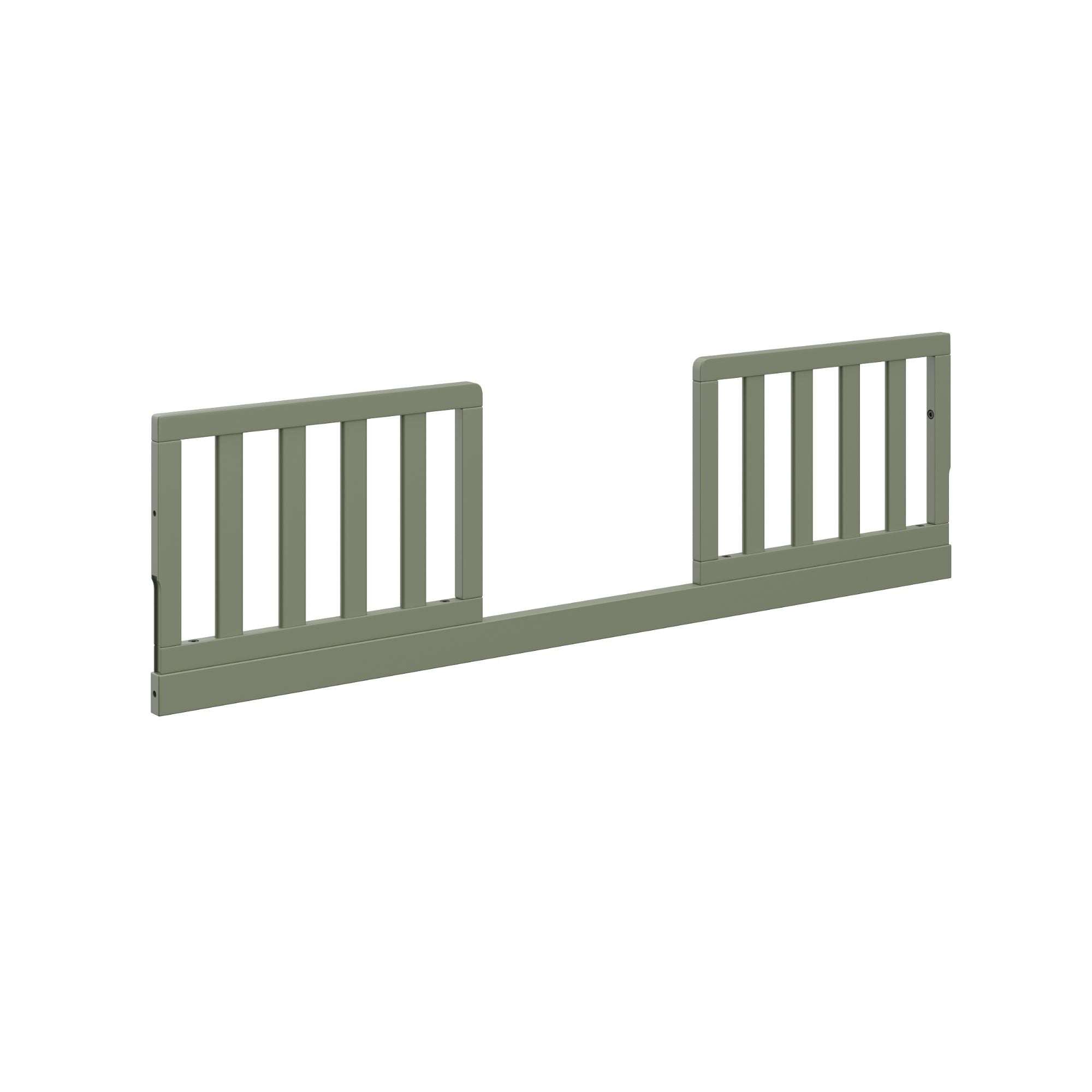 Graco olive toddler safety guardrail kit slats angle view