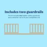 Graco Universal Toddler Safety Guardrail Kit (Slats) in Sage