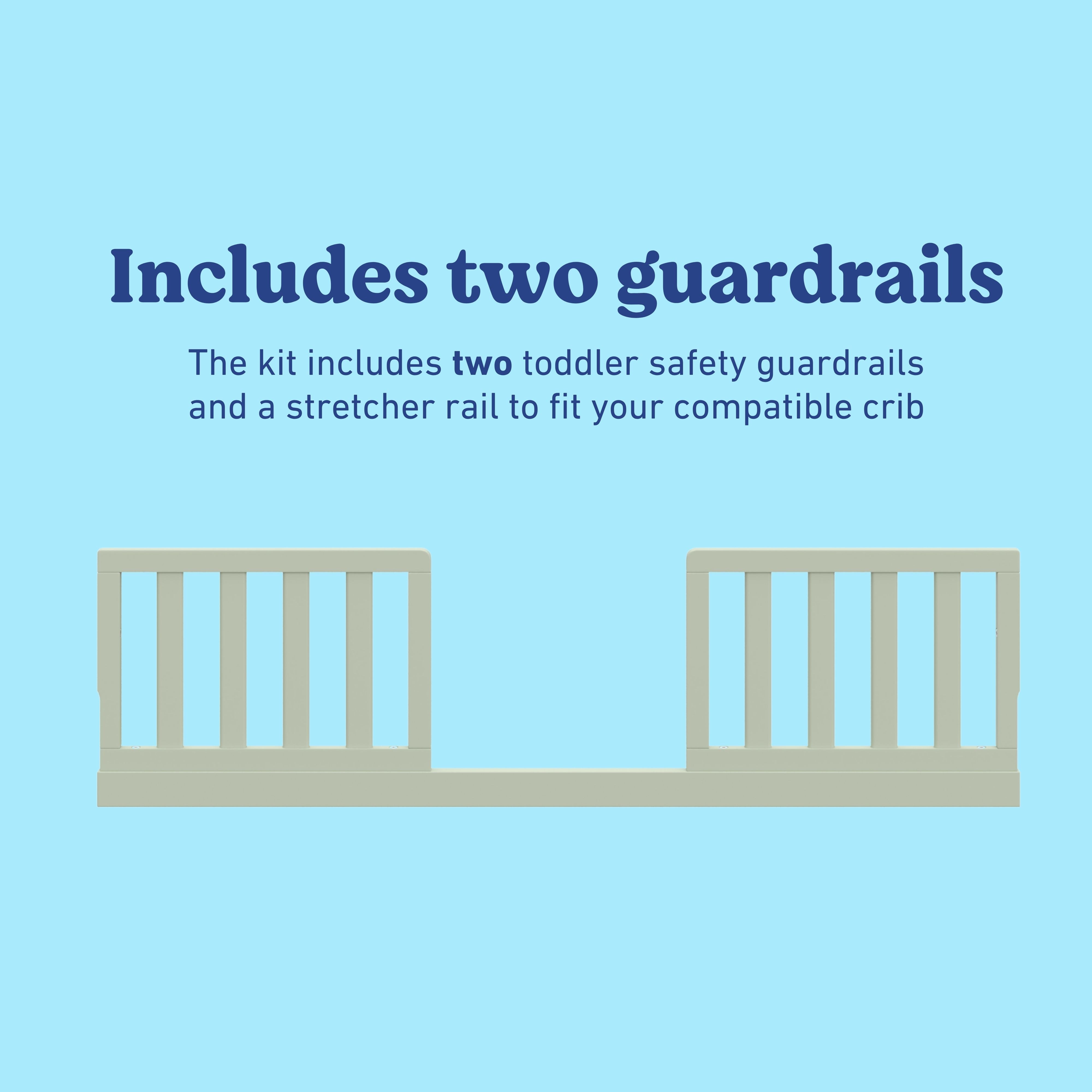 Graco Universal Toddler Safety Guardrail Kit (Slats) in Sage