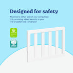 Graco white toddler safety guardrail (slats) certifications callout