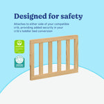 Graco natural toddler safety guardrail (slats) certifications callout