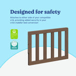 Graco hazelnut toddler safety guardrail (slats) certifications callout