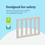 Graco frosted oat toddler safety guardrail (slats) certifications callout