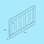 Graco Universal Toddler Guardrail (Slats) Dimensions