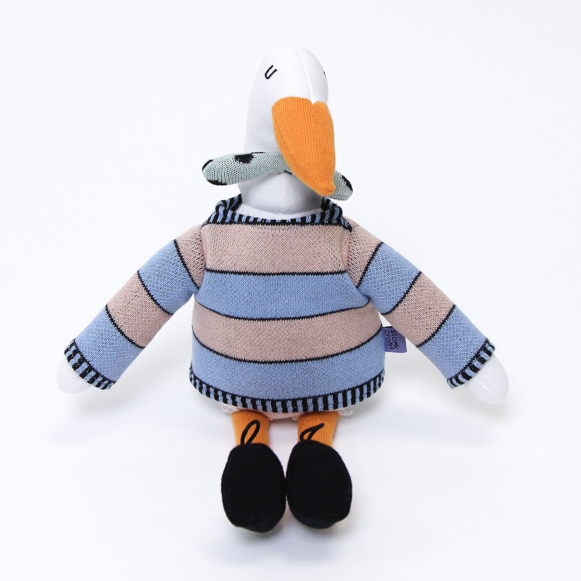 AJ the Stork Plush Toy Front Image
