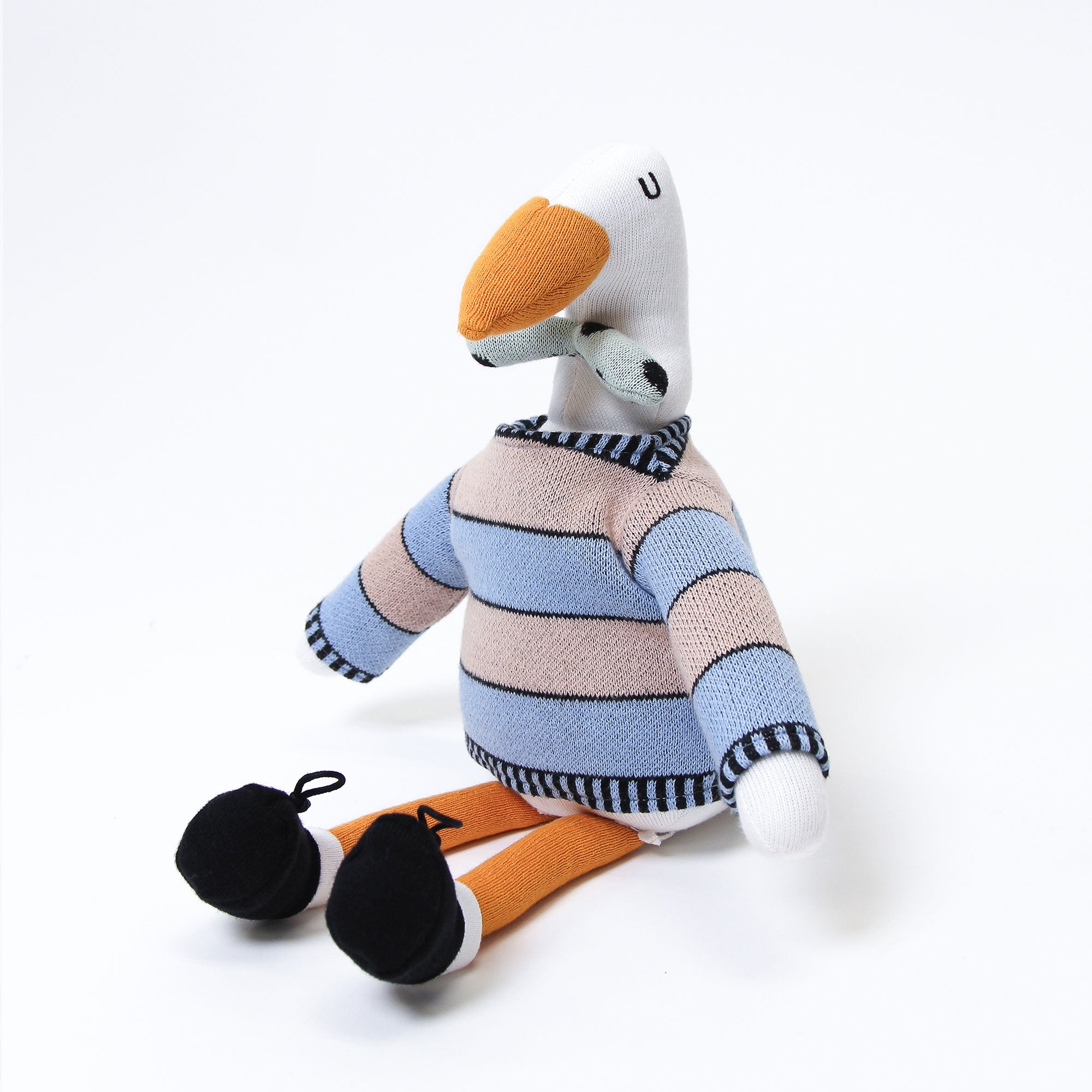 AJ the Stork Plush Toy Left Angle Image