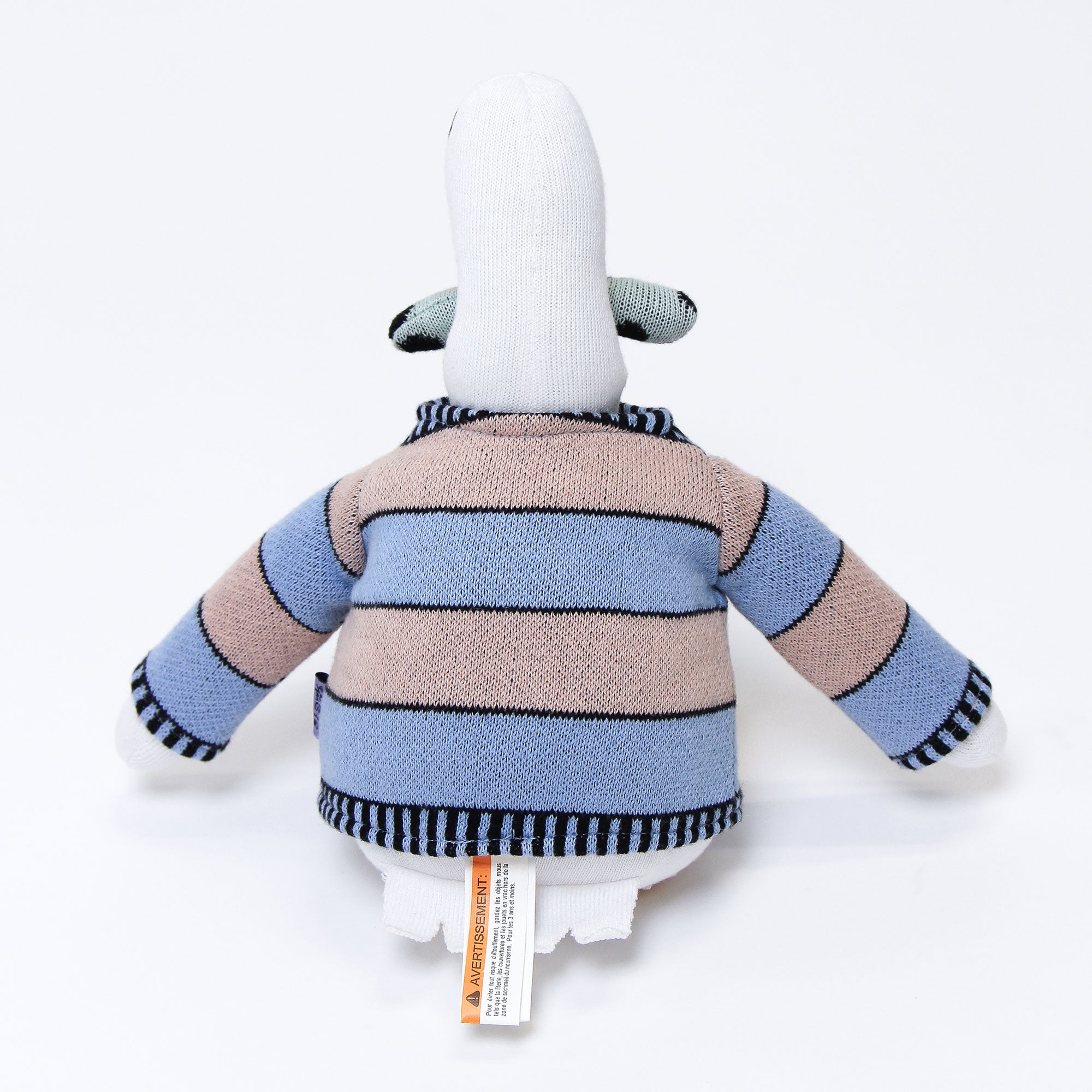 AJ the Stork Plush Toy Back Image