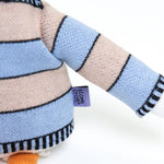 AJ the Stork Plush Toy Label Close Up Image
