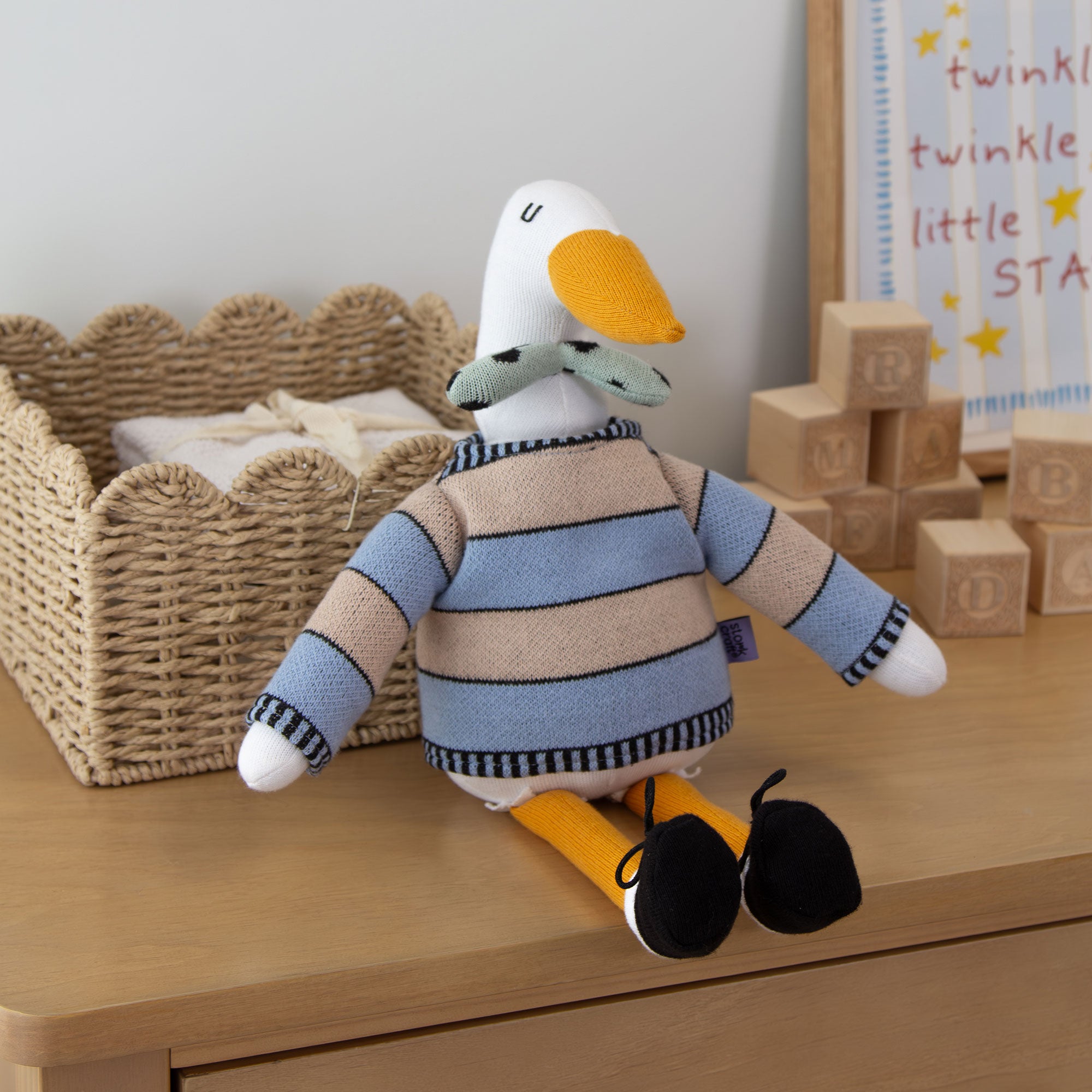 AJ the Stork Toy Lifestyle