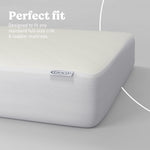 graco premium waterproof crib and toddler mattress protector perfect fit callout