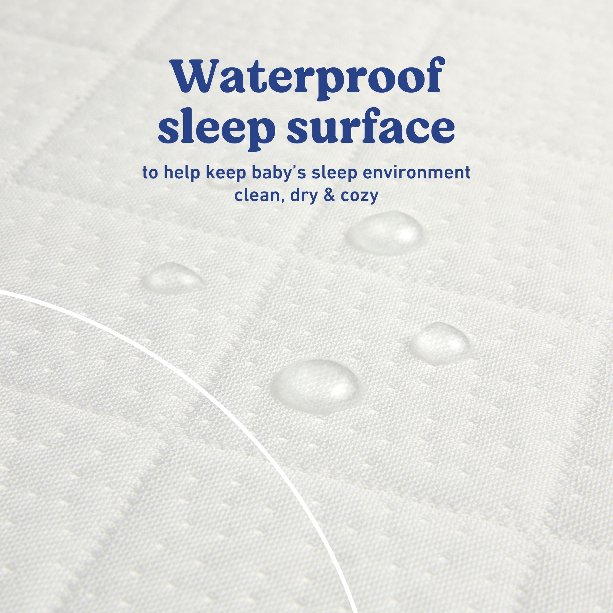 graco premium waterproof crib and toddler mattress protector waterproof sleep surface callout