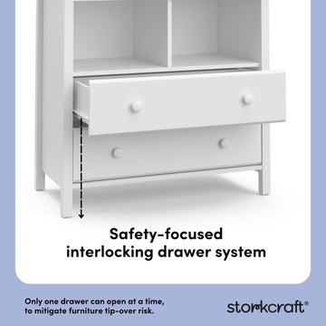 Changing Table Dresser Storkcraft Alpine 2-Drawer Dresser With