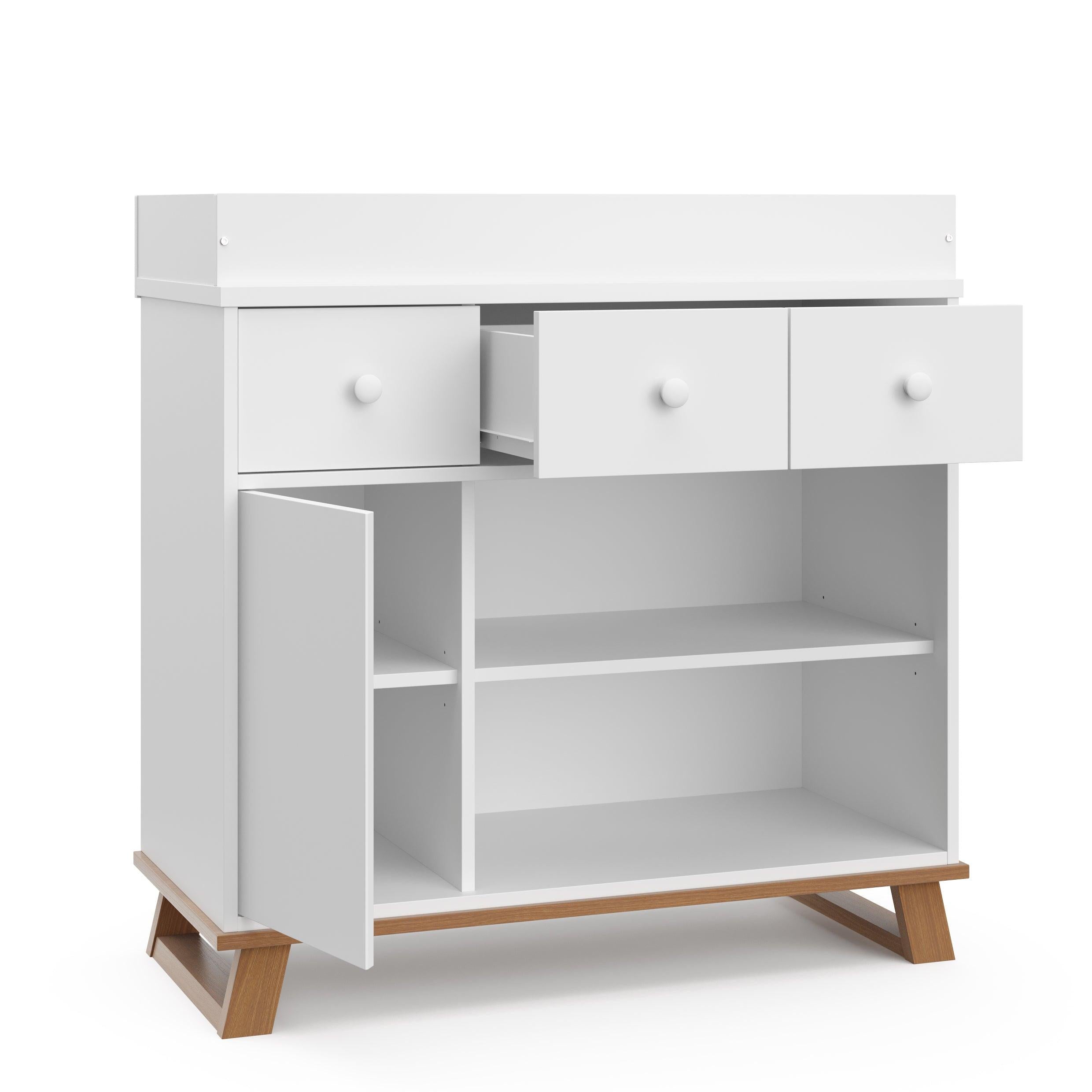 Storkcraft Modern Nursery Changing Table Dresser, White Storkcraft Modern Nursery Changing Table Dresser, White