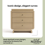 Santorini driftwood 3 drawer chest with changing topper style callout