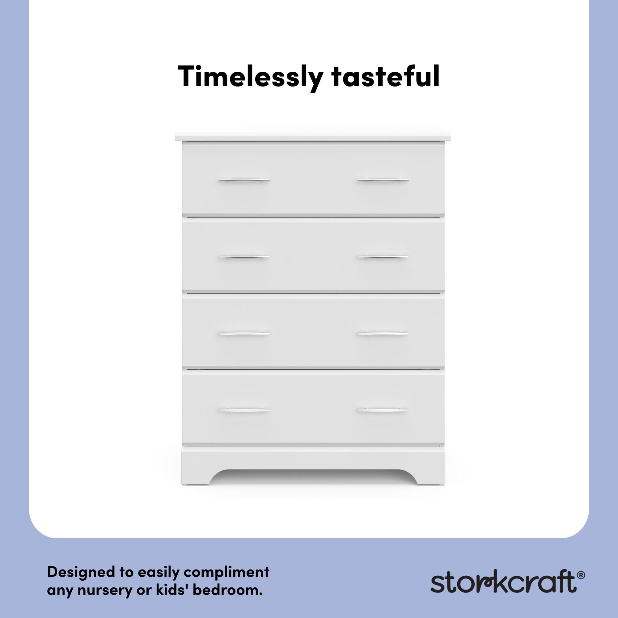 Brookside white 4 drawer dresser style callout