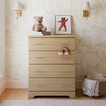 Brookside driftwood 4 drawer dresser in a nursery