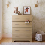 Brookside driftwood 4 drawer dresser in a nursery