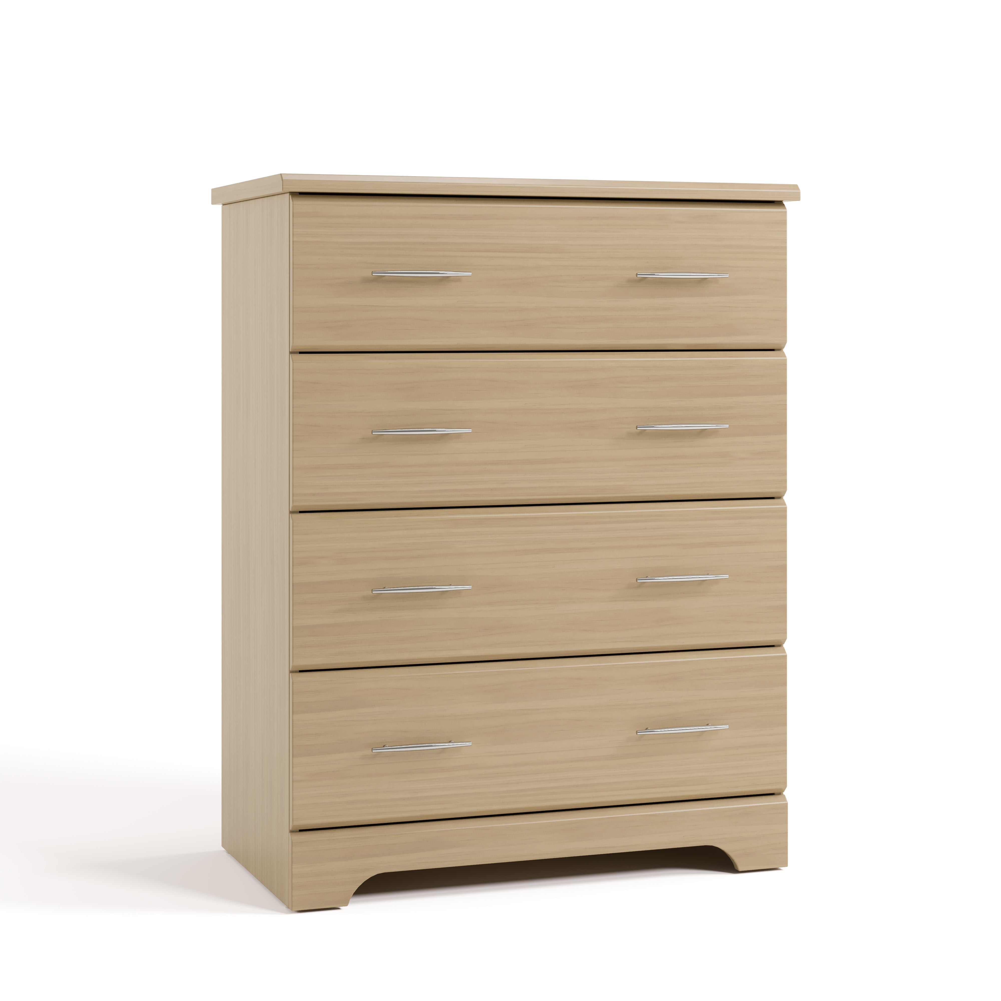 Brookside driftwood 4 drawer dresser angle view