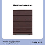 Brookside espresso 4 drawer dresser style callout