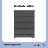 Brookside gray 4 drawer dresser style callout