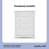Crescent white 4 drawer dresser style callout
