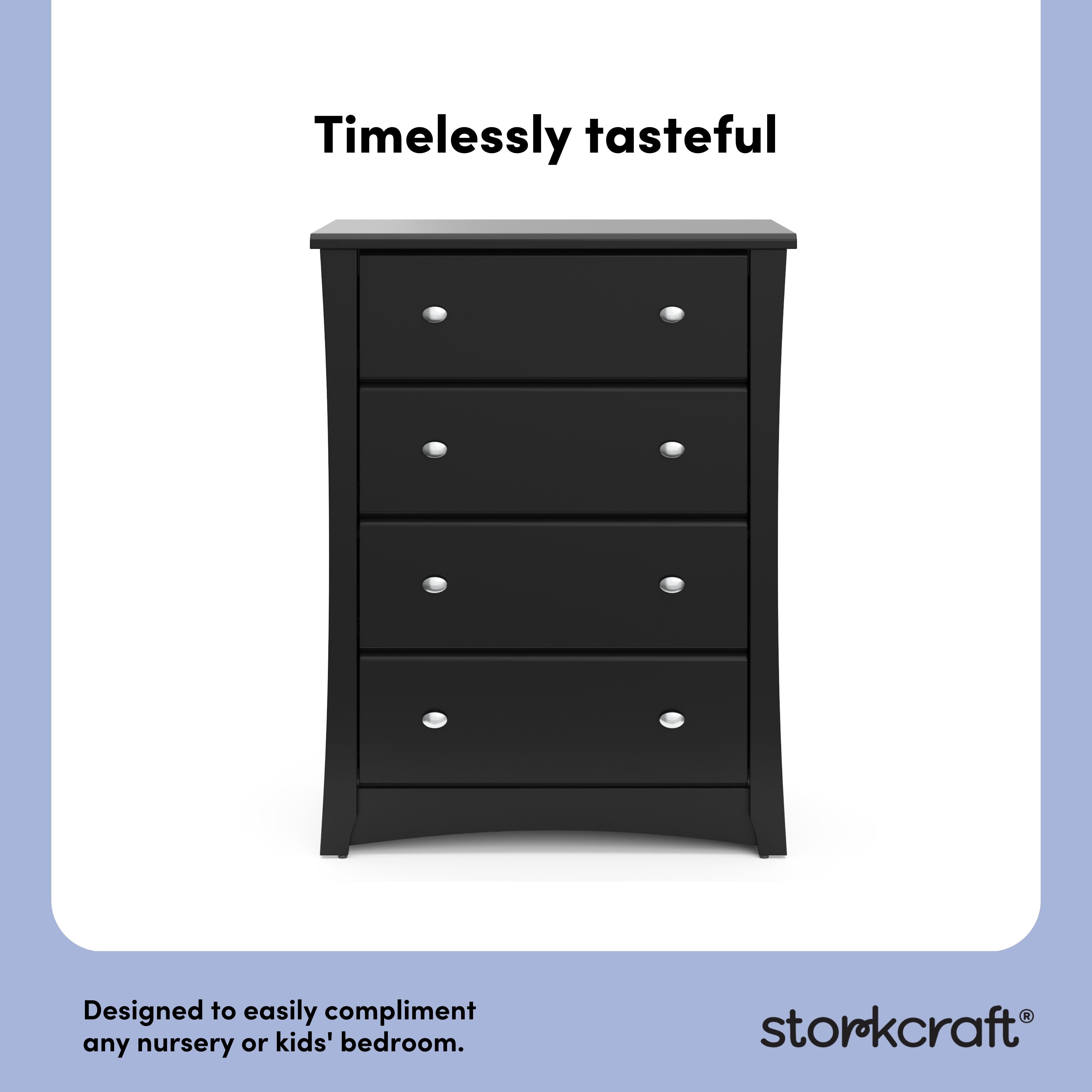 Crescent black 4 drawer dresser style callout