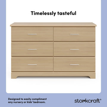brookside emery mid-century modern dresser Brookside 6 Drawer Dresser