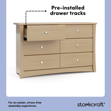 Crescent 6 Drawer Dresser