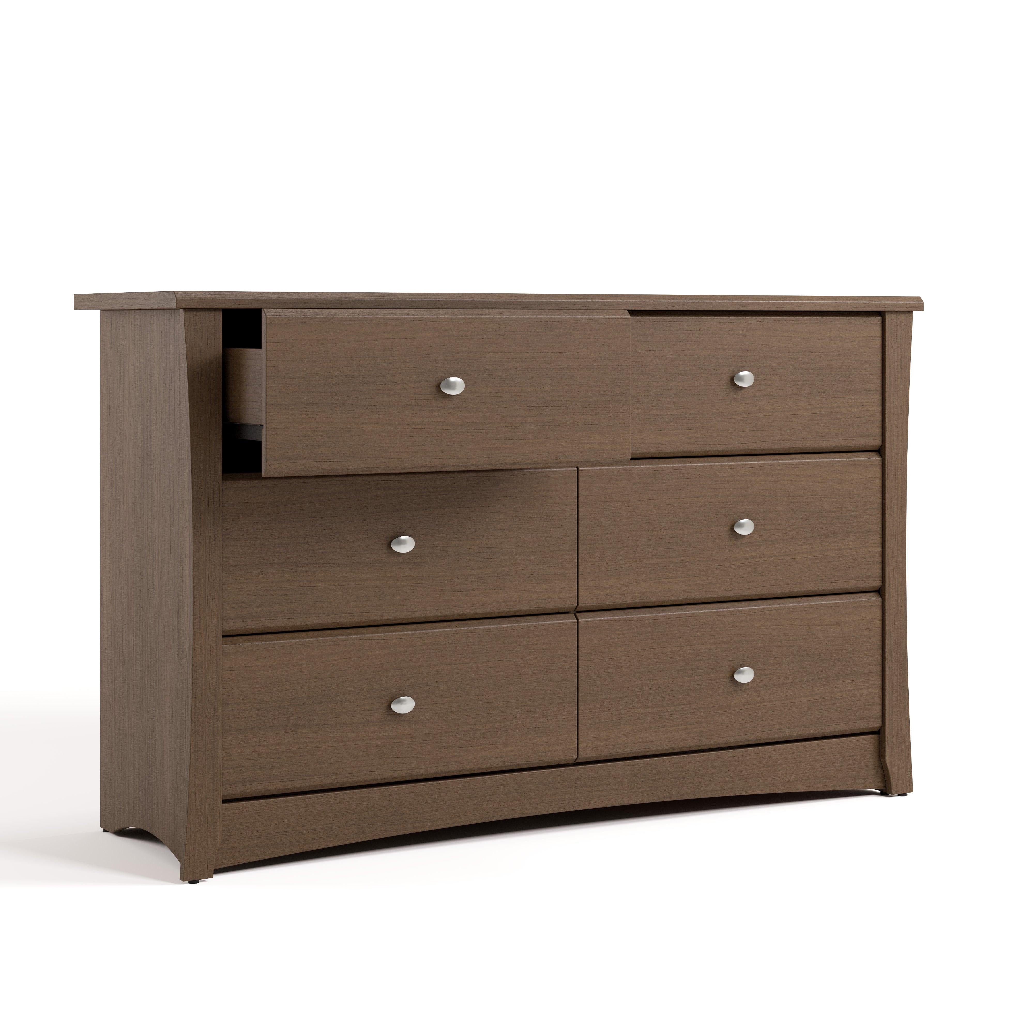 Storkcraft Crescent 6-Drawer Dresser, Espresso