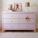 Alpine blush 6 drawer dresser in a nursery
