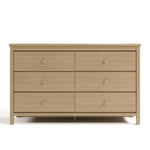 Alpine driftwood 6 drawer dresser front view