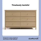Alpine driftwood 6 drawer dresser style callout