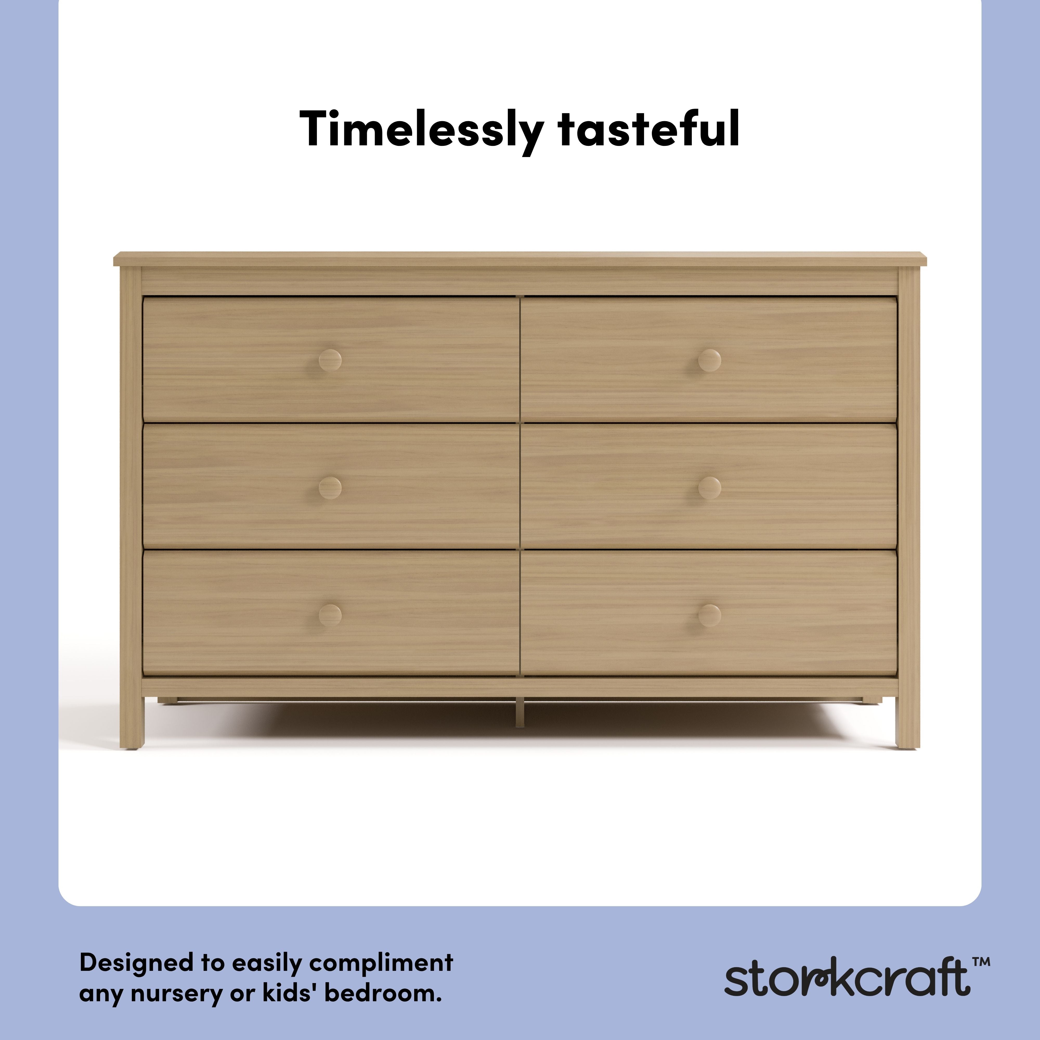 Alpine driftwood 6 drawer dresser style callout