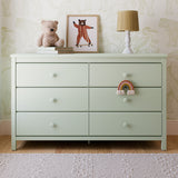 Alpine sage 6 drawer dresser in a nursery