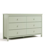 Alpine sage 6 drawer dresser angle view