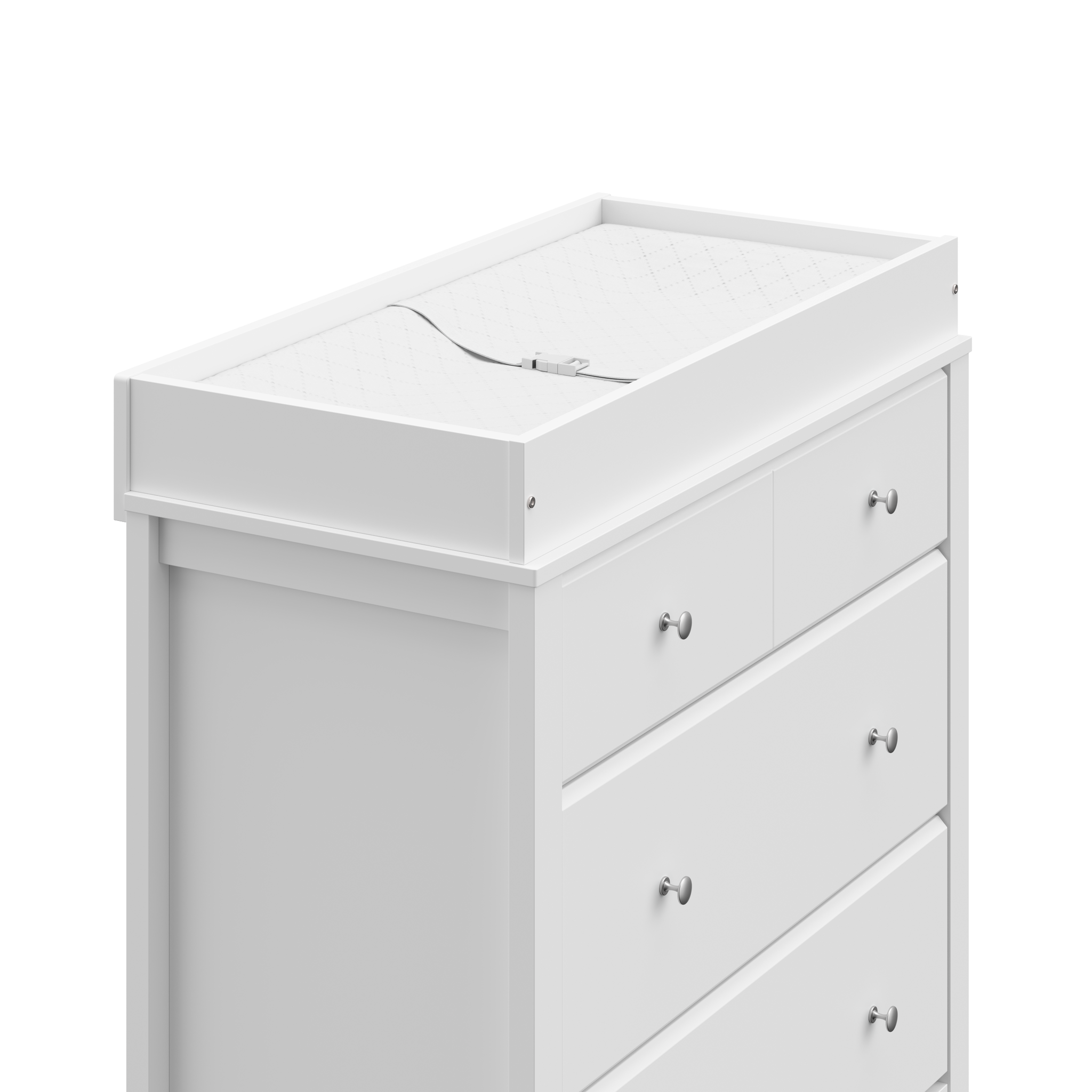 close-up view of white chest