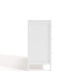 Horizon white 6 drawer dresser side view