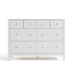 Horizon white 6 drawer dresser front view