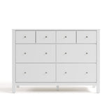 Horizon white 6 drawer dresser front view