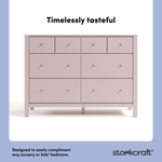 Horizon blush 6 drawer dresser style callout