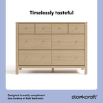 Horizon driftwood 6 drawer dresser style callout