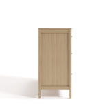 Horizon driftwood 6 drawer dresser side view