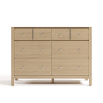 Horizon driftwood 6 drawer dresser front view