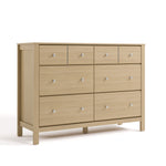 Horizon driftwood 6 drawer dresser angle view