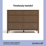 Horizon hazelnut 6 drawer dresser style callout