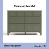 Horizon olive 6 drawer dresser style callout