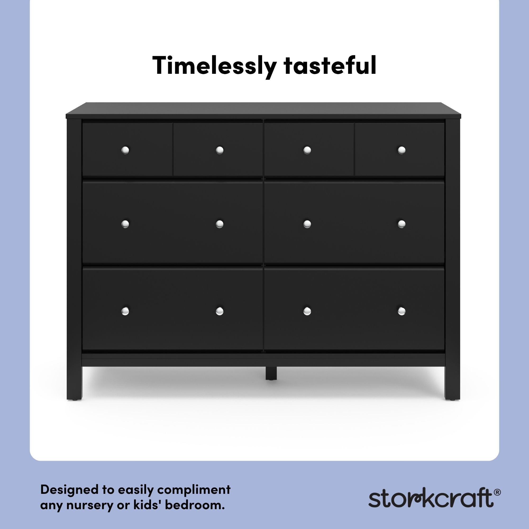 Horizon black 6 drawer dresser style callout