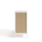 Horizon white with driftwood 6 drawer dresser side view