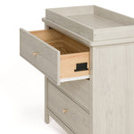 Graco Sasha 3 Drawer Chest with Removable Changing Table Topper in London Fog drawer image